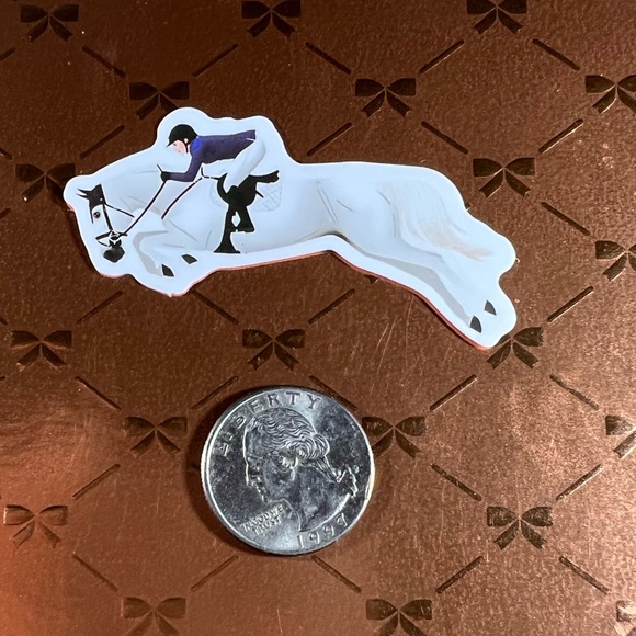 English Equestrian Horse Girl Horse Boy Cowboy CowGirl Single Decor Sticker - Picture 2 of 3